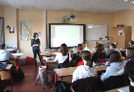 Das Quartiersmanagement zu Gast im Gymnasium