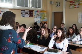 Das Quartiersmanagement zu Gast im Gymnasium