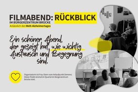 Filmabend zum Welt-Alzheimer-Tag im B&uuml;rgerzentrum